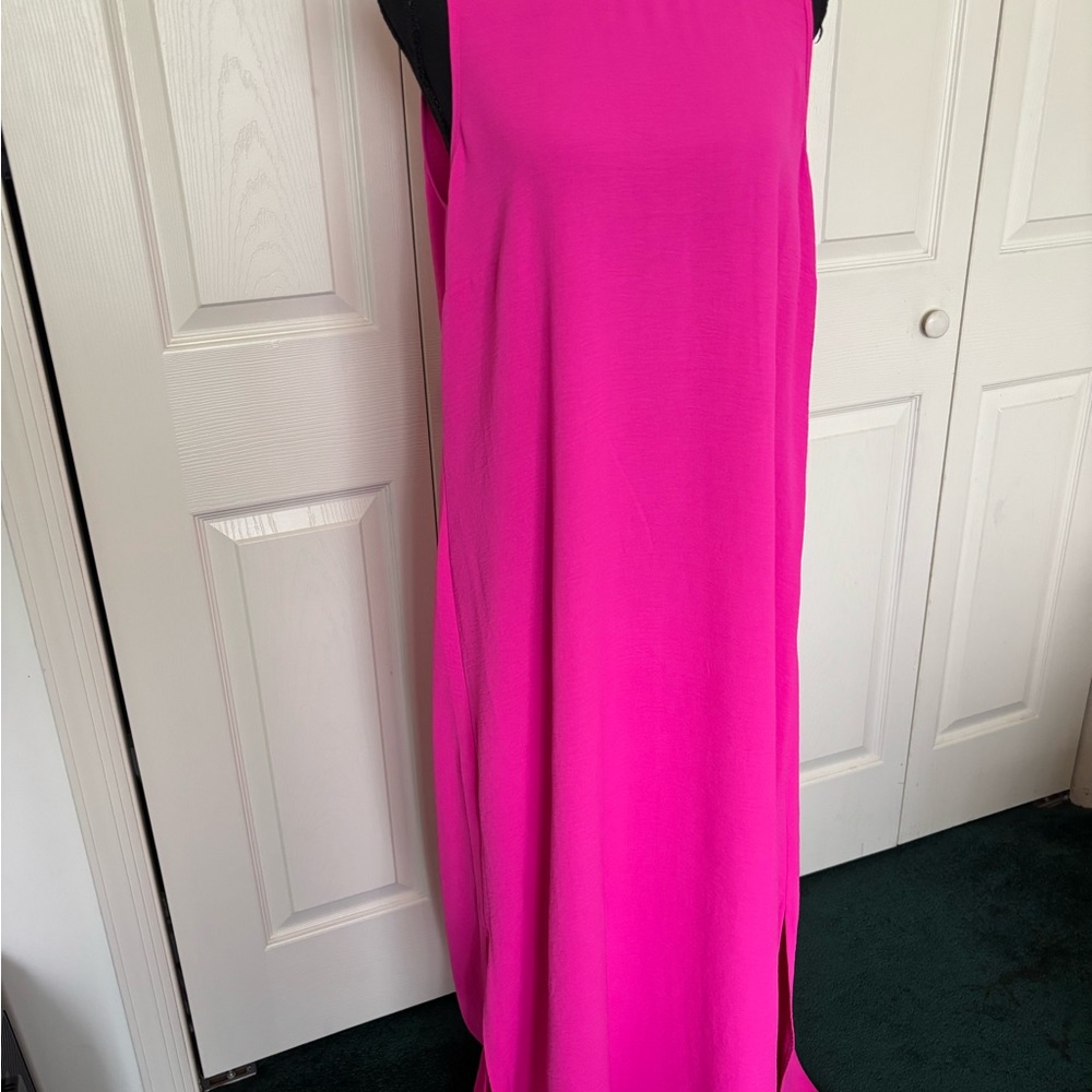 Elegant Pink Sleeveless Dress